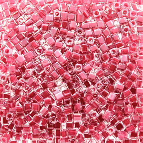 Carnation Pink Lined Crystal SB18-0208 Miyuki 1,8mm Cube 10g