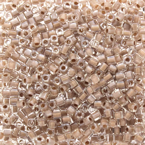 Blush Lined Crystal SB18-0215 Miyuki 1,8mm Cube 10g