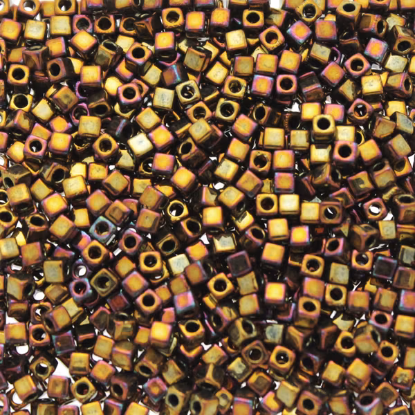 Metallic Gold Iris SB18-0462 Miyuki 1,8mm Cube 10g
