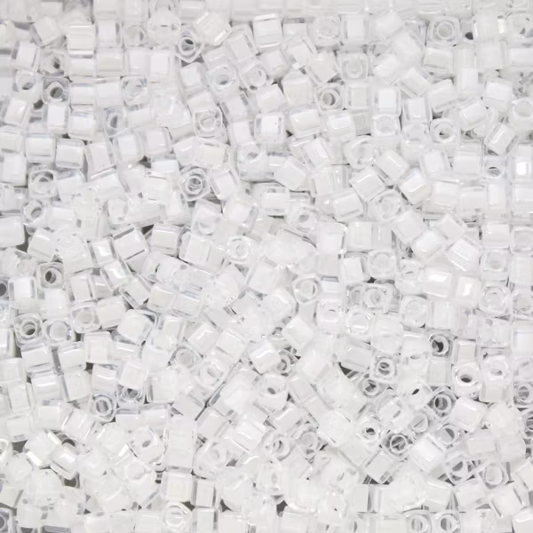 White Lined Crystal SB18-1104 Miyuki 1,8mm Cube 10g