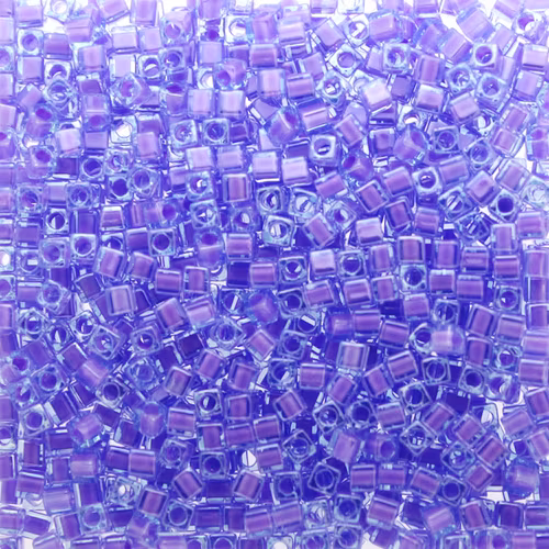 Lilac Lined Aqua SB18-2640 Miyuki 1,8mm Cube 10g