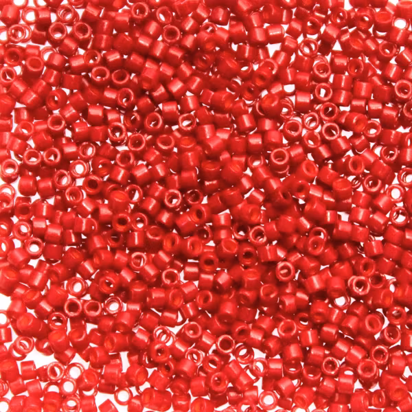 Dyed Semi-matte Opaque Bright Red DB-0791 Delica 11/0 5g