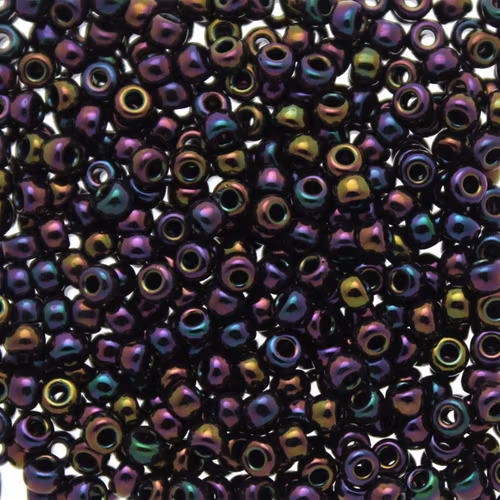 Metallic Dark Plum Iris 8-0454 Miyuki Seedbeads 8/0 10g