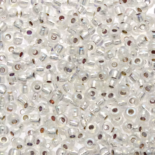 Silverlined Crystal AB 8-1001 Miyuki Seedbeads 8/0 10g