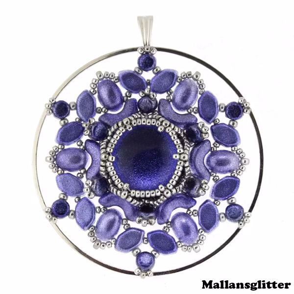Purple Grape/Silver Capasko Slushy Hänge Kit (EJ MÖNSTER ENDAST PÄRLOR)