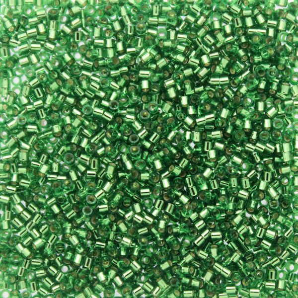 Silverlined Green DBS-0046 Delica 15/0 2,5g