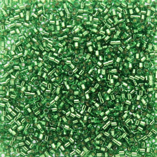 Silverlined Green DBS-0046 Delica 15/0 2,5g