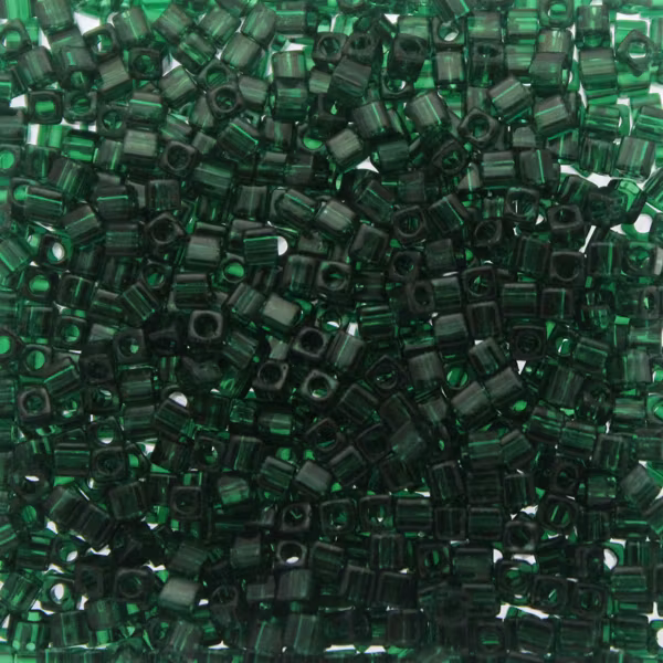 Transparent Dark Emearld SB18-0156 Miyuki 1,8mm Cube 10g