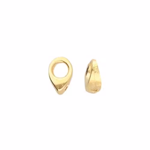 Cymbal Kolympos Guldpläterad 6,5x4,2mm 2st