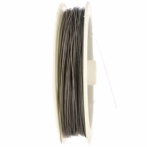 Smyckeswire Rostfritt Stål Plastad Wire 7 Strand 0,38mm 100m