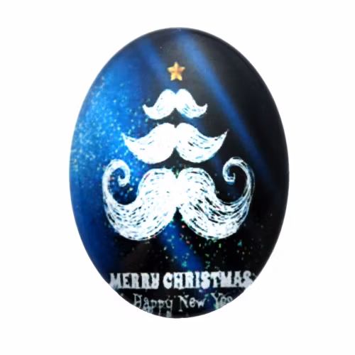 Julmotiv 52 Cabochon 18x13mm 1st