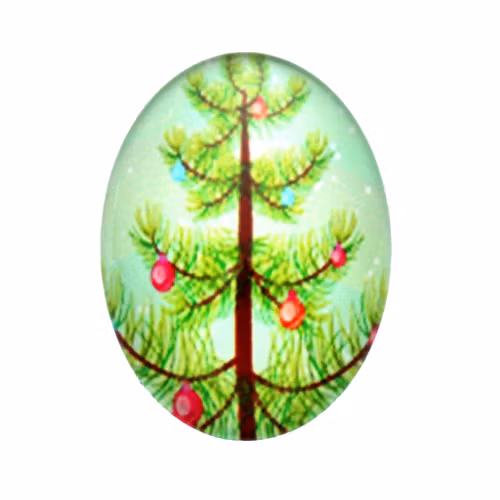 Julmotiv 57 Cabochon 18x13mm 1st