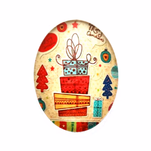 Julmotiv 58 Cabochon 18x13mm 1st
