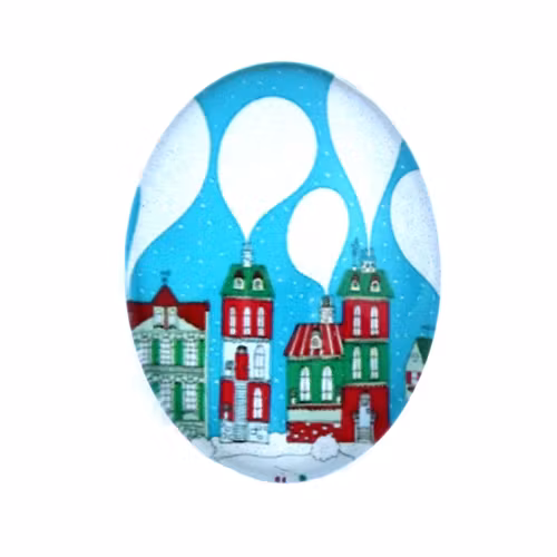 Julmotiv 60 Cabochon 18x13mm 1st