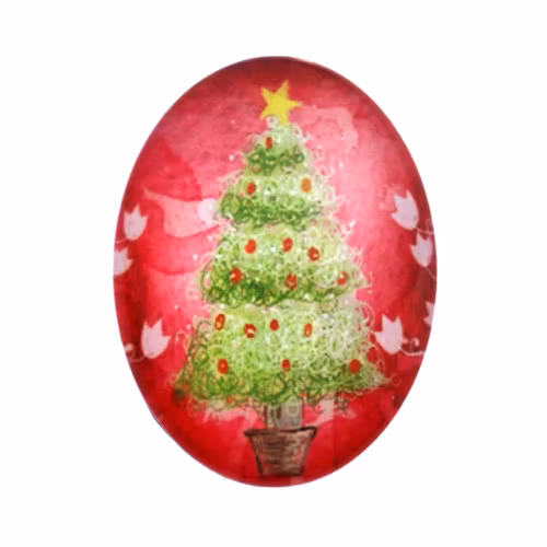 Julmotiv 61 Cabochon 18x13mm 1st