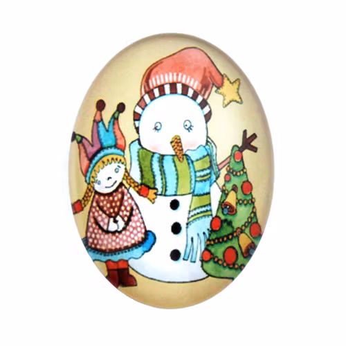 Julmotiv 65 Cabochon 18x13mm 1st