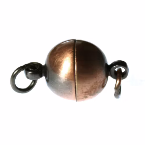 Magnetlås Slät Med Ringar Kopparfärgat 10x17mm 1st