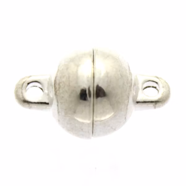 Magnetlås Slät Mörkt Silverfärgat 8x13mm 1st
