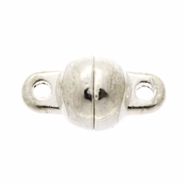 Magnetlås Slät Mörkt Silverfärgat 6x11mm 2st
