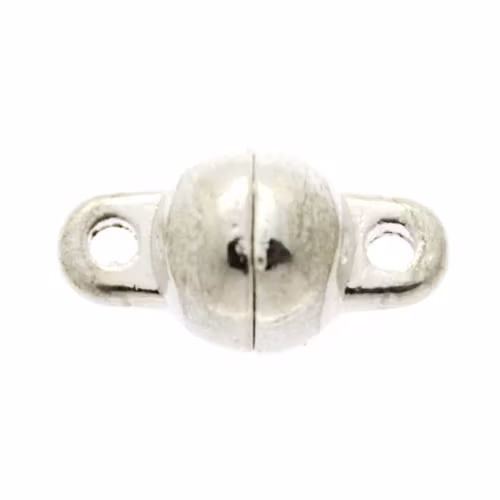 Magnetlås Slät Mörkt Silverfärgat 6x11mm 2st