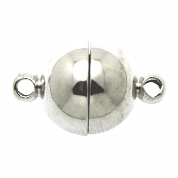 Magnetlås Slät Mörkt Silverfärgat 10x16mm 1st