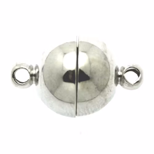 Magnetlås Slät Mörkt Silverfärgat 10x16mm 1st