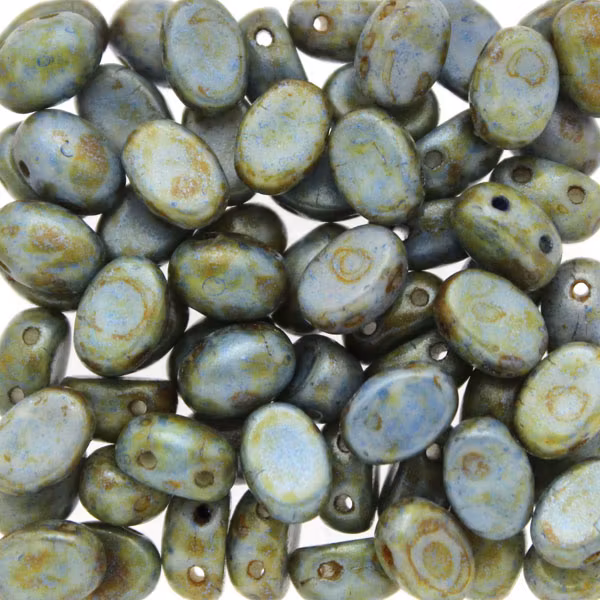 Opaque Blue/Green Spotted Samos 5g