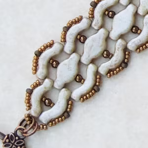Sidestepper Armband PDF 1pkt Bridge/Navette Beads