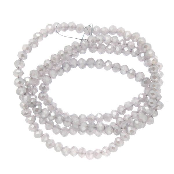Purple Opal Luster Facetterade Rondeller / Abacus 2x3mm ca165st