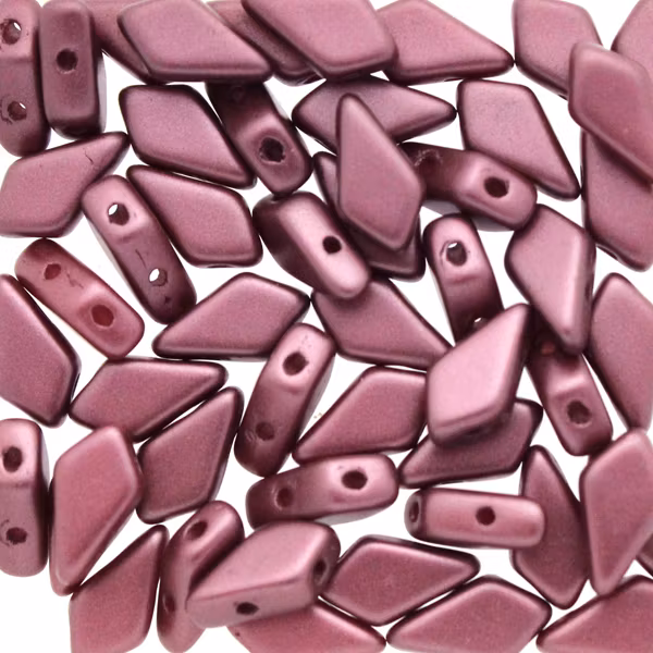 Alabaster Pastel Burgundy Kite Bead 10g