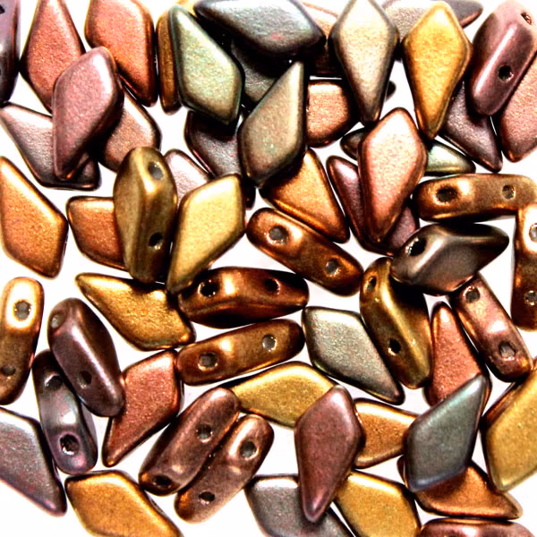 Purple Iris Gold Kite Bead 10g