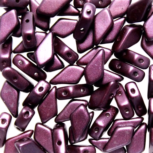 Alabaster Pastel Bordeaux Kite Bead 10g