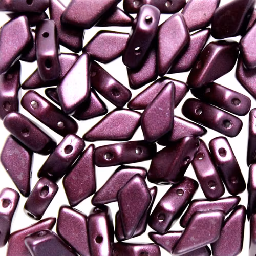 Alabaster Pastel Bordeaux Kite Bead 10g