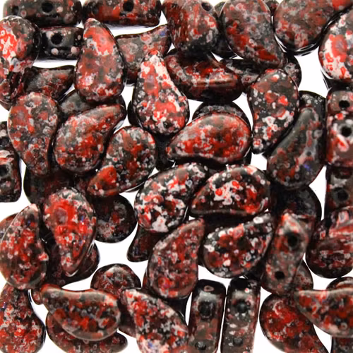 Jet Red Pink Confetti Paisley Duo 10g