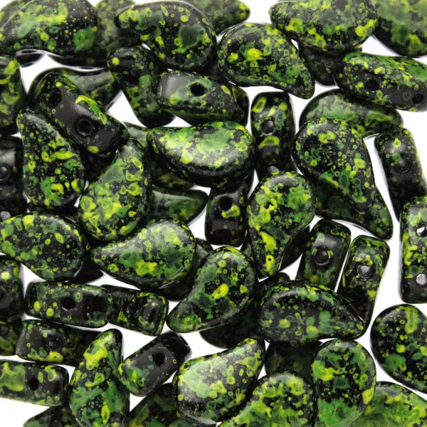 Jet Yellow Green Confetti Paisley Duo 10g