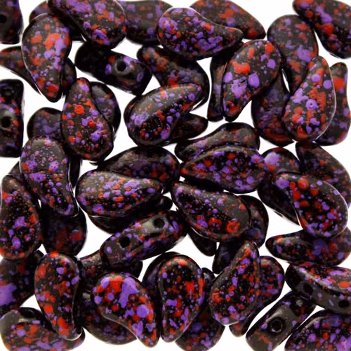 Jet Violet Red Confetti Paisley Duo 10g