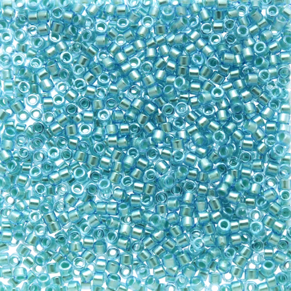 Mint Pearl Lined Ocean Blue DB-1708 Delica 11/0 5g