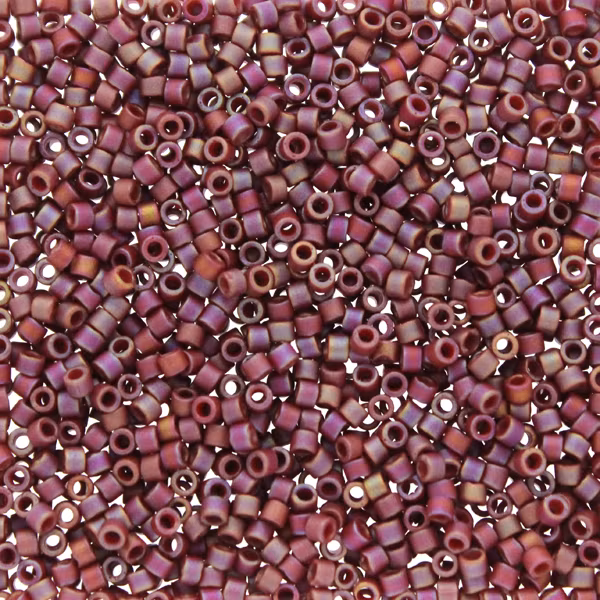 Matte Opaque Glazed Dark Red AB DB-2308 Delica 11/0 5g