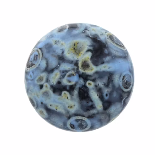 Black Stony Blue Cabochon Par Puca 18mm 1st