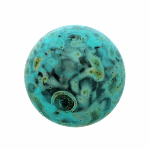 Black Stony Emerald Cabochon Par Puca 18mm 1st