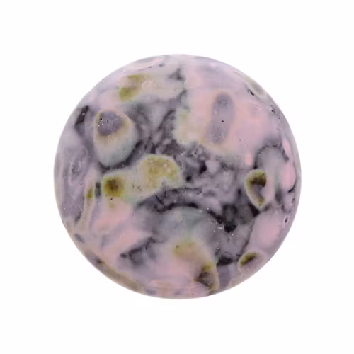 Black Stony Pink Cabochon Par Puca 18mm 1st