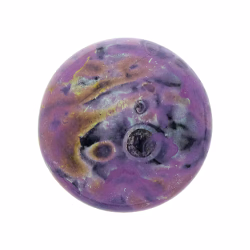 Black Stony Violet Cabochon Par Puca 18mm 1st