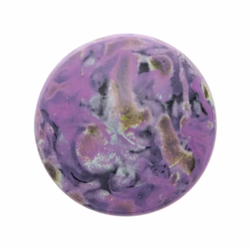 Black Stony Violet Cabochon Par Puca 25mm 1st
