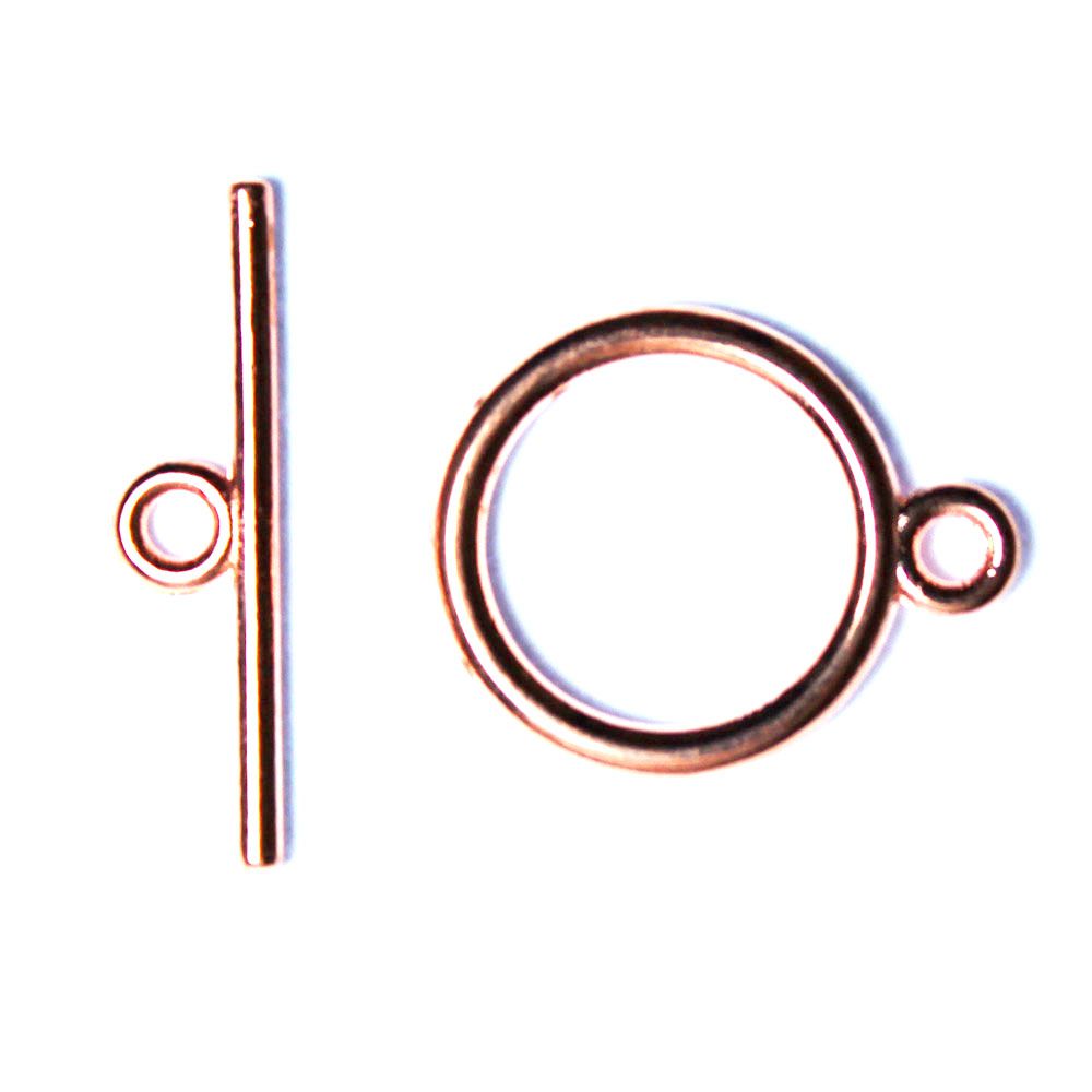 STORPACK Roséguldfärgat Togglelås Slät 15mm 20set