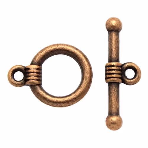 Kopparfärgat Togglelås Rep 11mm 2set