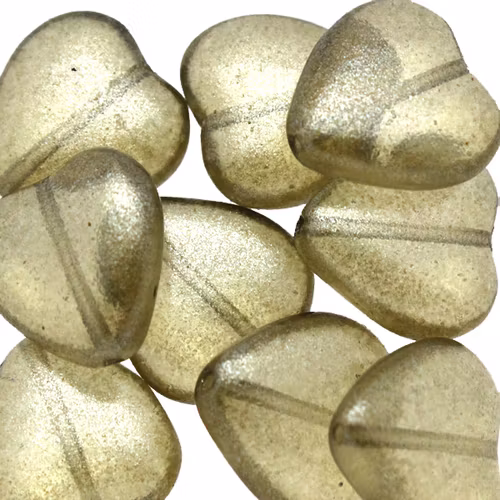 Candy Green Tea Hearts 15x16mm 5st