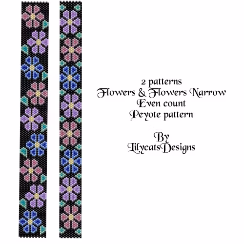 Flowers & Flowers Narrow Armband PDF