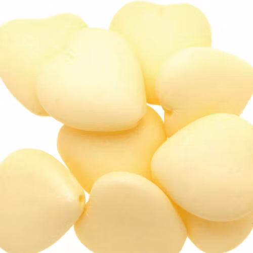 Vogue Mat Canary Yellow Hearts 15x16mm 5st