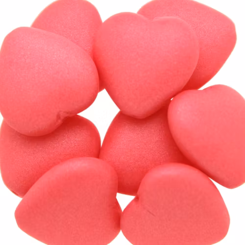 Vogue Mat Hibiscus Hearts 15x16mm 5st