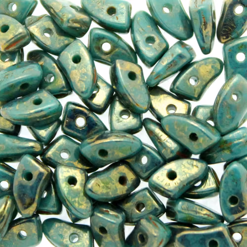 Dark Turquoise Bronze Picasso Prong 5g